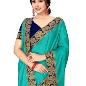 Beautiful Art Silk Saree With Blouse Piece For Women