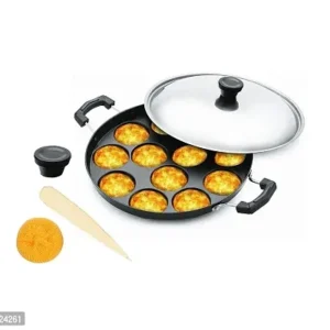 Stainless Steel Lid Non-Stick Heavy Idli Maker Tawa