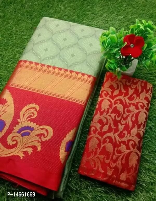Classic Saree with Blouse piece for women - Image 3