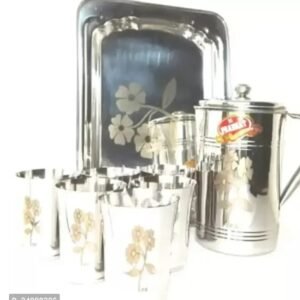 Stainless Steel Jug and Glass Set