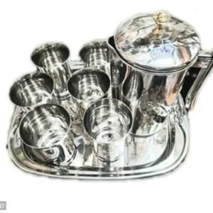 Stainless Steel Jug and Glass Set