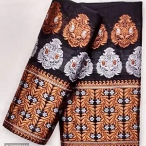 Stylish Wine Art Silk Mekhla chador With Blouse Piece For Women